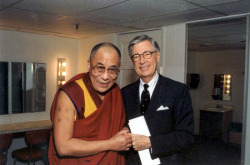 serah-bex:  ask-the-moon-princess:  gingjams:  go-getter-guy:  Mister Rogers and the Dalai Lama 15 Reasons Mister Rogers Was the Best Neighbor Ever  1. Even Koko the Gorilla Loved Him Most people have heard of Koko, the Stanford-educated gorilla who