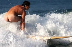 surfing naked…