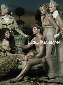 Coco Rocha, Iselin Steiro, Lily Donaldson and Gemma Ward for Dolce and Gabbana Fall 2006 by Steven Meisel 