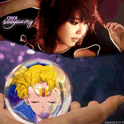 geniecity:   Soshi Sailor Senshi ♦  Choi Sooyoung - Sailor Moon // Usagi Tsukino   Perhaps one of the things that sticks out in most people’s memories about Sailor Moon is her slew of witty one-liners used against the villians in the series. It’s