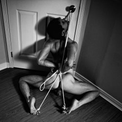 femdomstyle:  Actually F/m images with bondage
