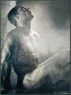 in the shower…