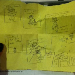 yesterday, Matty made a comic about me lol. in 8th grade after star testing everyday, he would make one about me. usually I sucked in it and was always the villain but they were always so funny. so yesterday when we had testing, he made this one and it