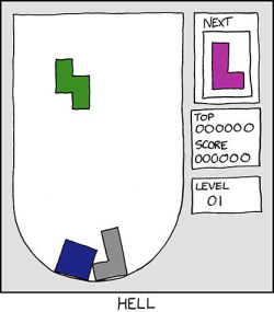 fortheloveofgeek:  Yes, you can play this here: http://www.geekosystem.com/xkcd-tetris-hell-game/ 