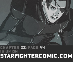 Starfighter Chapter 02 page 44 is up on the 18  site! Thank you all so much!