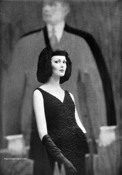 Myvintagevogue:  Harper’S Bazaar - November 1960 Dress By Galanos - Photo By Saul