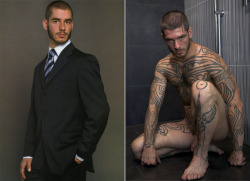 Without their suits, men are just naked apes.(Photo of Logan McCree)