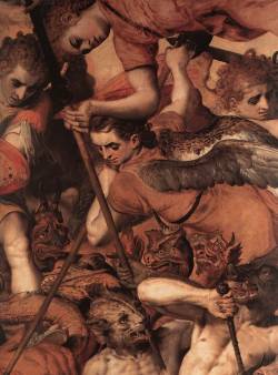 monsterism:  Frans Floris, The Fall of the Rebellious Angels (detail). 