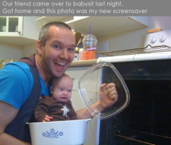          this would be my friends. bless them.   THERE HASN’T BEEN A TIME when i see this picture in my dash and i don’t reblog it. The baby’s face. oh my god I cant .    babysitting, you’re doing it right.   im pretty sure this is like, the