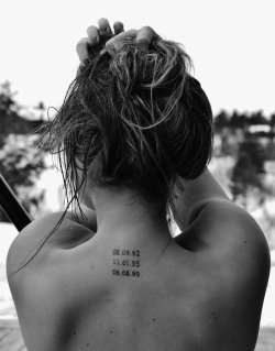 a-rtist:  l-u-c-i-n-a-r:  sc0uting:  spiirits:  honorized:  All the dates of when she beat cancer. I will never not reblog this.  The most beautiful picture in my opinion.  I will ALWAYS reblog this.   .  this is my favourite tattoo i have ever seen