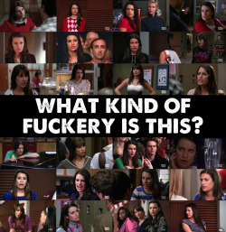 trowicia:  superfluouslymegraphics:  Rachel isn’t buying your shit.  Miss, Rachel Berry, I love you and your face. 