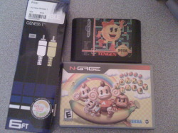 hankpeters:  so alex and brian got me some late birthday gifts because they didn’t have any money during my birthday. “thanks”  dude ms pacman genesis owns dont play it with a 6 button controller though because it hoses up