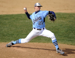 College baseball players wear their unis
