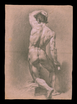 msbehavoyeur:  Nude male study ~ 18th century drawings from the Spanish academy   via 