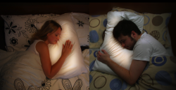 jeremiahjmeadows:   Pillow Talk is a project aiming to connect long distance lovers. Each person has a pillow for their bed and a chest sensor which they wear to sleep at night. The chest sensor wirelessly communicates with the other person’s pillow;