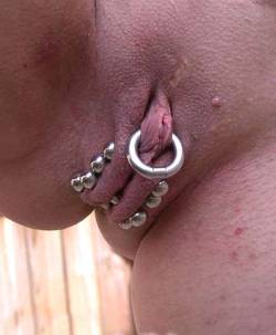 The way in is barred, literally! Chastity piercing.