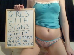 http://britishtart.tumblr.com/ &ldquo;I did some signs for you! x&quot;Â  woo hoo!!! today is a good day for submissions! i notice there is a link to a &quot;my girl fund&rdquo; on a recent post that everyone should go check out right now! :D http://briti
