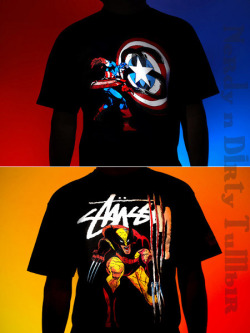 nerdyndirty:  Marvel and Stussy doing it right..SWAG to MAXIMUS  Where can i get that shirt