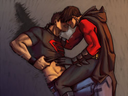 Cris-Art:  Red Robin And Superboy After A Long Time Without Drawing Them. I Missed