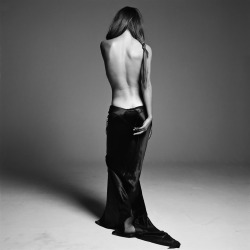 Helena Christensen V photo by Michel Comte; safe sex campaign, 1993