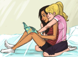 tacosrebellion:  So last night I sat down to work on requests…and then Brittana ended up happening instead. OOPS.  (click for full quality) 