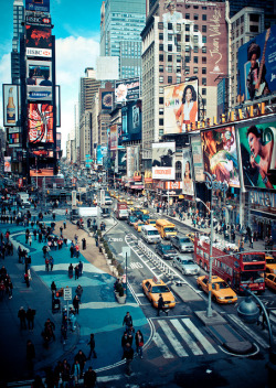 swedishmelonfuckers:  times square action - new york city (explored) by pamela ross on Flickr. 
