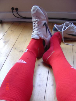 HOT red soccer legs!!