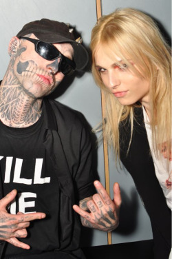 Rick Genest AND Andrej Pejic?  My world just exploded. Fashion-gasm.