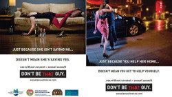 stfusexists:  totallyadorkablenii:  Don’t be that guy.  Also, just a safety reminder on top of this very true PSA about sexual assault: if any of your friends pass out facedown like that, PLEASE turn them onto their side with their knees bent. 