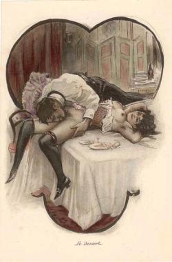 thetemperamentalgoat:  Victorian pornographic postcard. 