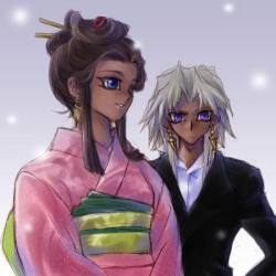 neoncarrotx3:  i love how Isis is all dressed up traditionally and Malik’s like :| -rebel- 