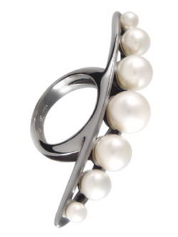 Betony Vernon Seven Pearls Massage Ring &ldquo;&hellip;designed to adorn the middle finger of your most able hand, when turned towards the palm, the seven pearls are particularly indicated for penis adoration.&rdquo;