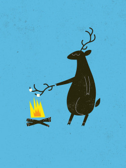 brockdavis:  Deer roasting marshmallows 