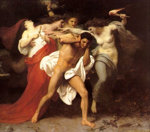 Orestes Pursued By The Furies by William-Adolphe Bouguereau
