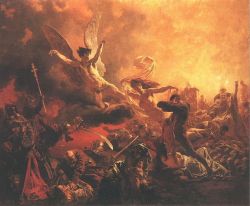 srednod:  The Triumph of the Genius of Destruction - Mihály Zichy 