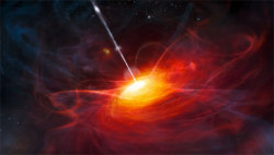mothernaturenetwork:  New quasar is brighest object in early universeThe super-bright galaxy ULAS J1120 0641 is also the most distant quasar ever seen. 