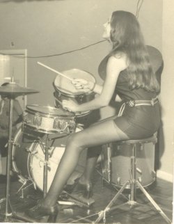 she bangs the drums