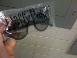  So I work at a movie theatre These are what the 3d glasses are gonna look like for dh part 2 