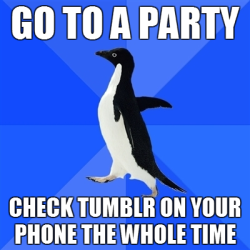 ohfuckyeahmemes:  Socially Awkward Penguin
