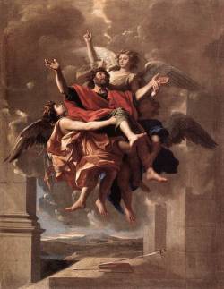 fuckyeah-arthistory:  The Ecstasy of St. Paul - Nicolas Poussin, 1649-50 