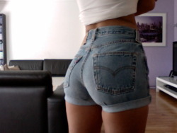 I really like denim shorts.