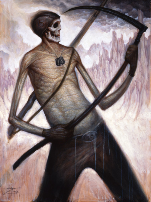 Death Playing Air Guitar On A Scythe by Chet porn pictures