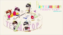 Aylinlove92:  Happy 1 Year Anniversary Teen Top ♥ 