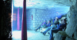  Secret cinema found beneath Paris In September 2004, French police discovered a hidden chamber in the catacombs under Paris. It contained a full-sized movie screen, projection equipment, a bar, a pressure cooker for making couscous, a professionally