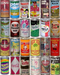 fuckyeahvintage-retro:  soda cans produced