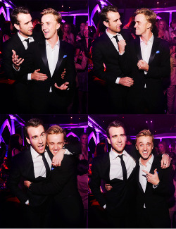   Matthew Lewis and Tom Felton attend the after party for the premiere of Harry Potter and the Deathly Hallows: Part 2   