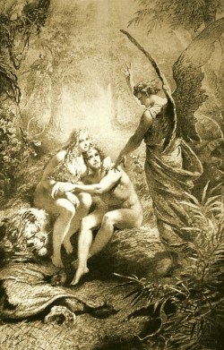 artandopinion: Adam Eva - 1861 - Mihaly Zichy 