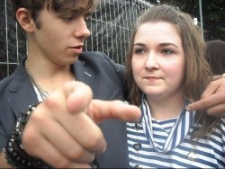Nathan explaining what he meant when he said &ldquo;I love you&rdquo; LOL!Sheffield Tramlines Festival. 24th July 2010. 