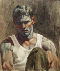 antonio-m:  Untitled (Portrait of Young Man)Mark Beard (as Bruce Sargeant)oil on canvas 