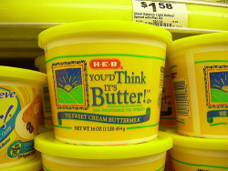 THERE IS NO SUBSTITUTE FOR BUTTER!!! according to the health freak teacher from high school, haha It is better to eat butter than a butter surrogate because usually it&rsquo;s not at all healthier, it might even be worse for you&hellip;cuz i think he